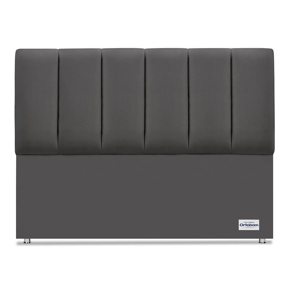 Cabeceira South Veluto Cinza Queen (11x160x125) - Ortobom