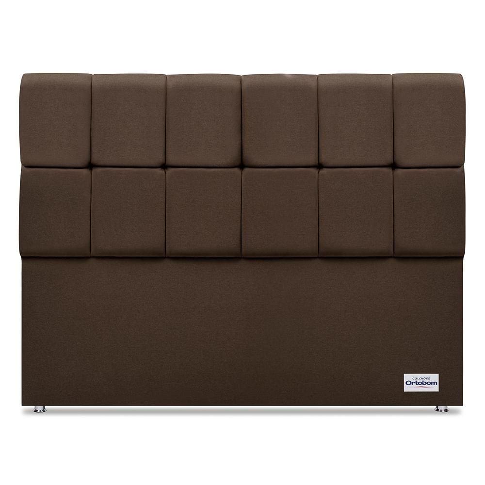 Cabeceira Piave Linho Marrom Queen (12x160x125) - Ortobom