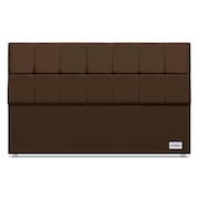 Cabeceira Piave Veluto Marrom S King (12x195x125) - Ortobom