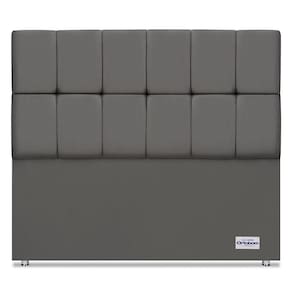 Cabeceira Piave Veluto Cinza Casal (12x140x125) - Ortobom