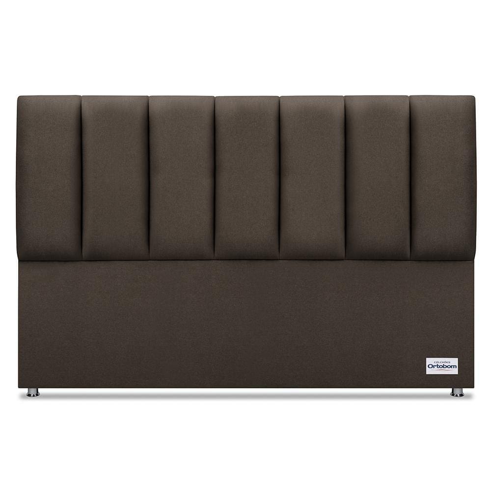Cabeceira South Linho Marrom King (11x188x125) - Ortobom