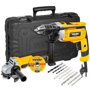 Kit Esmerilhadeira + Furadeira Impacto 4.1/2 Efv751 - 110V