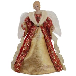 Anjo 60Cm Vermelho/Dourado
