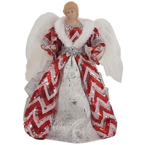 Anjo 30Cm Vermelho/Branco