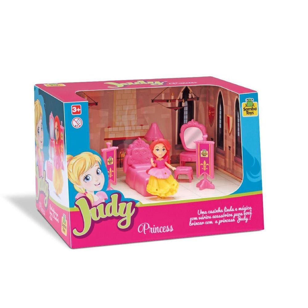 Judy Home Quarto Princesa Com Boneca Samba Toys