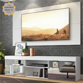 Rack c/ Painel e Suporte TV 65" e Espelho Flórida Multimóveis