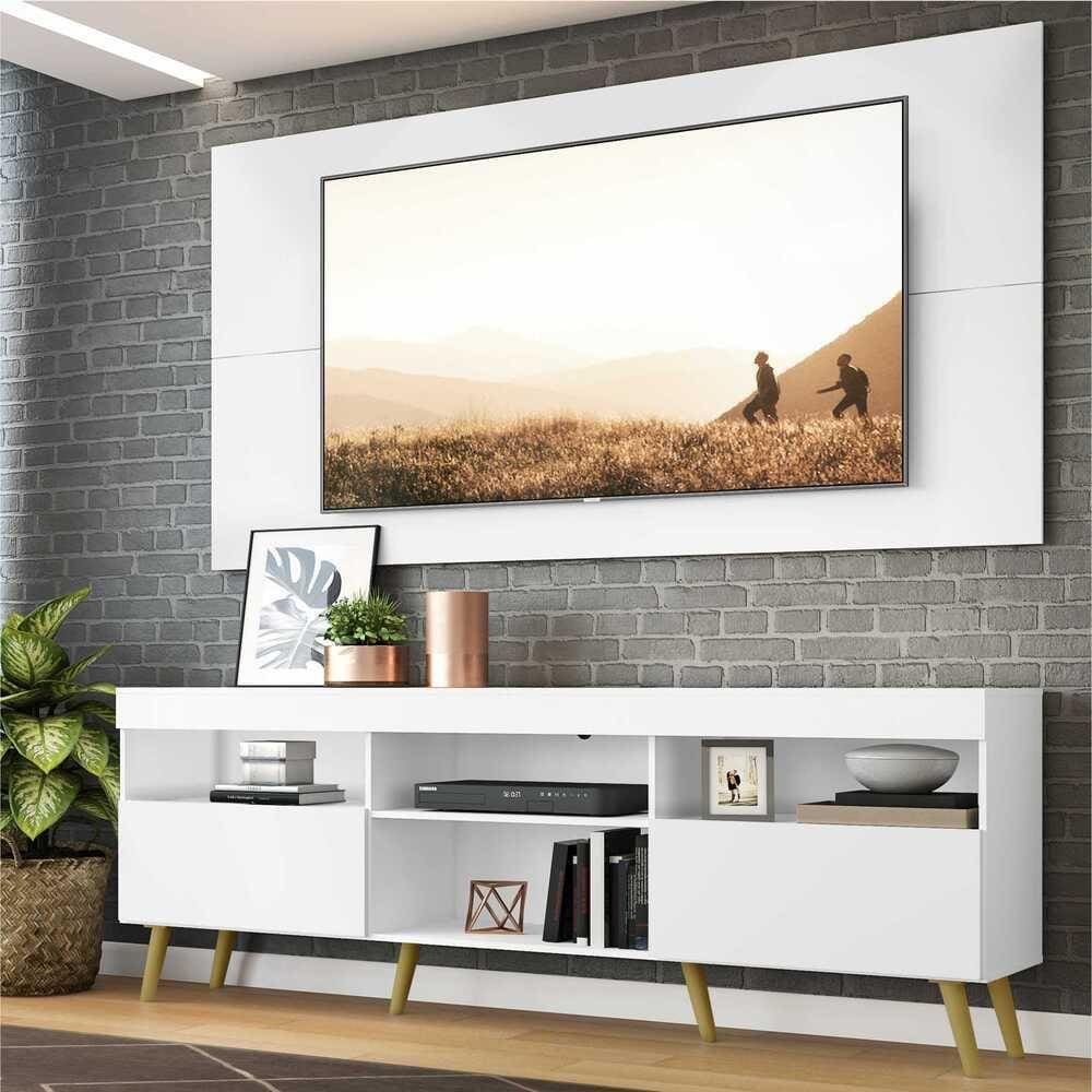 Rack c/ Painel TV até 65” e Pés Retrô Flórida Multimóveis