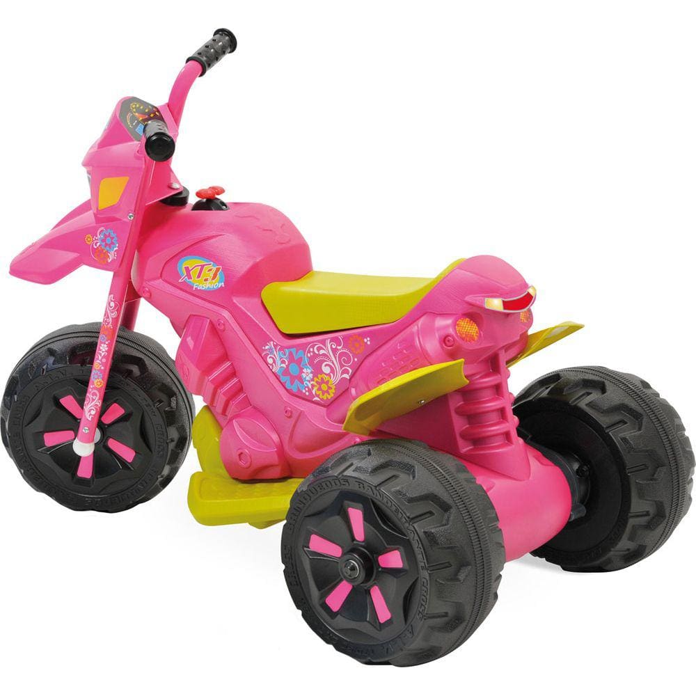 Moto Elétrica Infantil Bandeirante GT2 Turbo 12V Rosa - Bandeirante - 2562  BAND2562