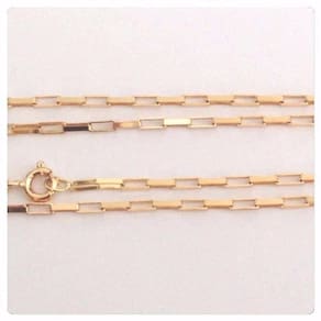 Cordão Corrente Masculina Ouro 4.1 Gr 60cm Ouro 18k Maciça Cadeado