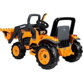 Mini Trator Elétrico Infantil Peg-Pérego John Deere Construction Loader - EL 12V - Laranja