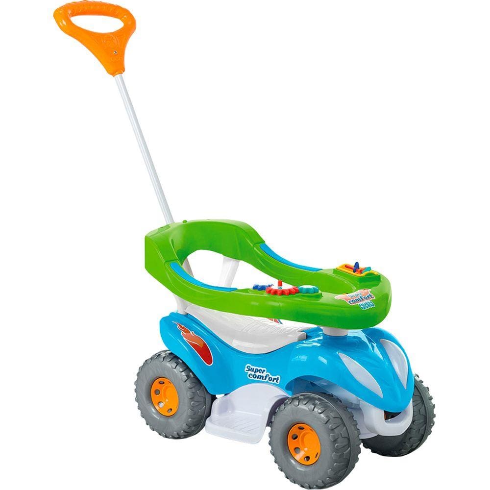 Passo a Passo Infantil Calesita Super Comfort Completo - 2 em 1 - Azul/Verde