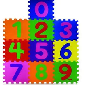 Tapete Tatame Infantil Em Eva Numérico 10 Peças Bebê