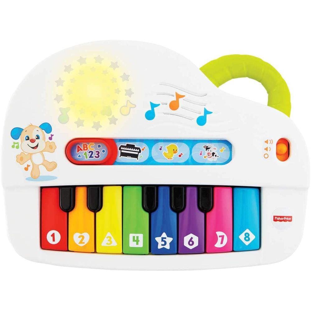 Piano Cachorrinho Aprender e Brincar Branco Fisher Price