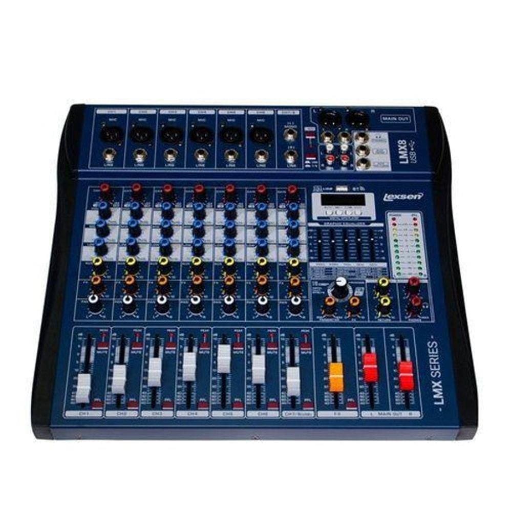 Mesa De Som 08 Canais Lexsen