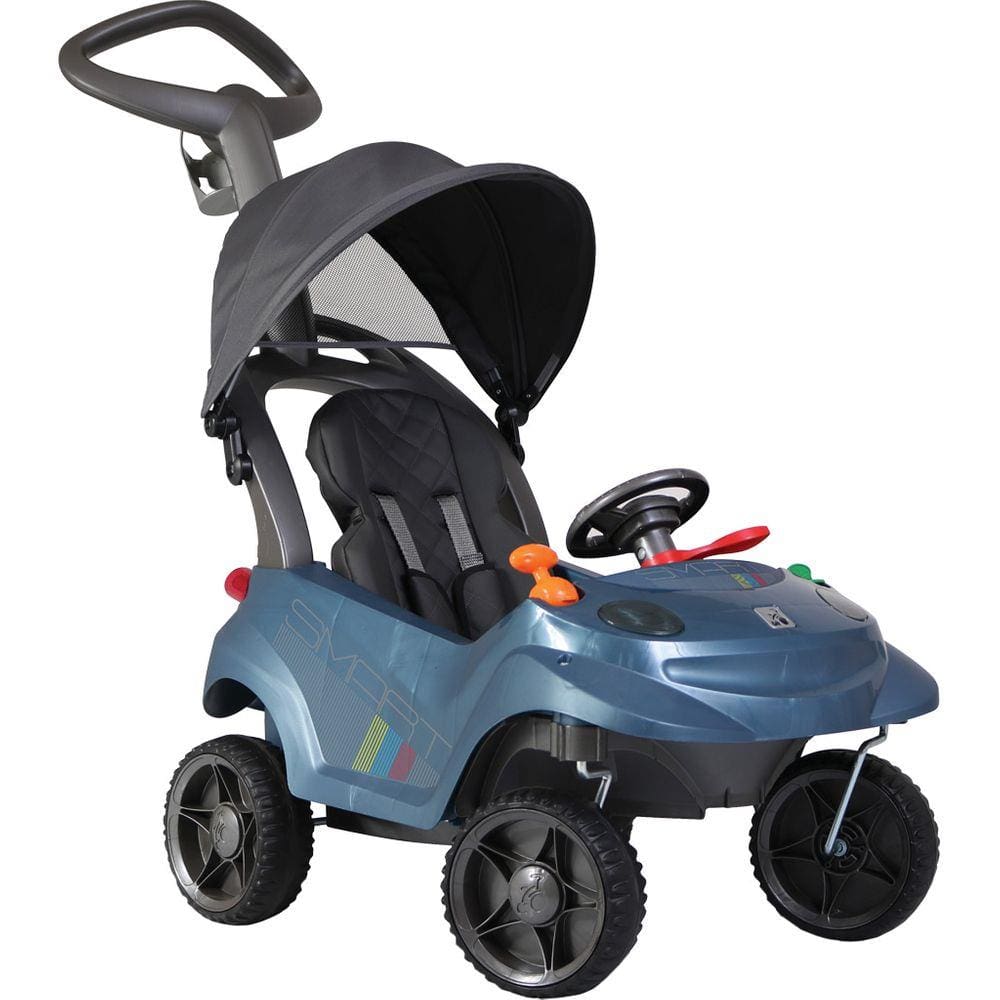 Triciclo Infantil com Empurrador Bandeirante Triciclo Smart Cinza