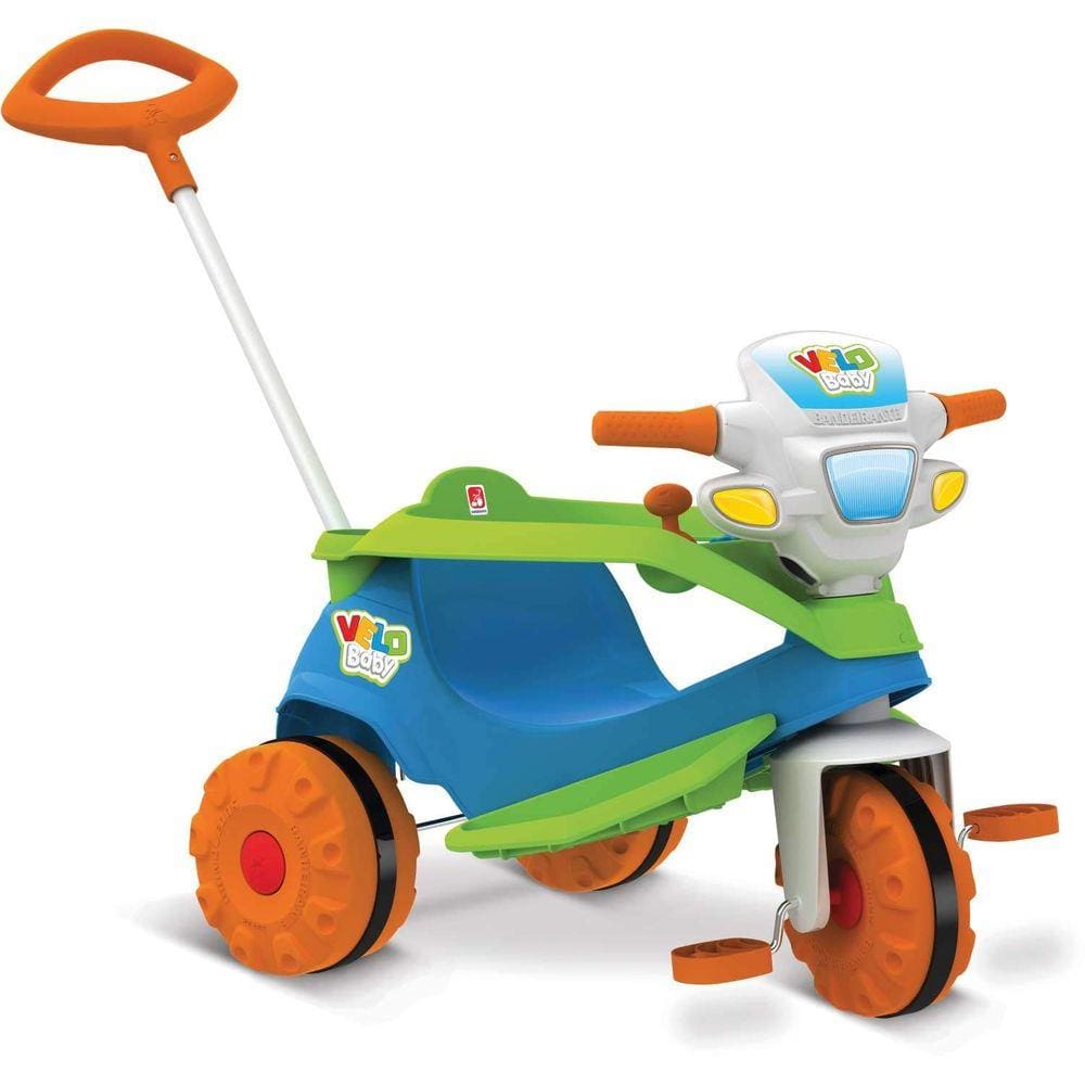 Triciclo Velobaby Passeio e Pedal Brinquedos Bandeirante