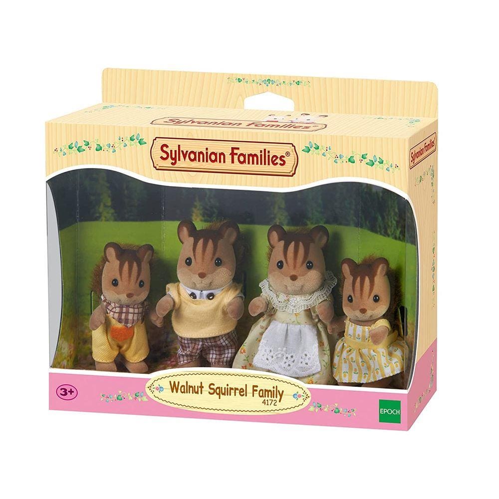Família dos Esquilos Noz Sylvanian Families Epoch Magia