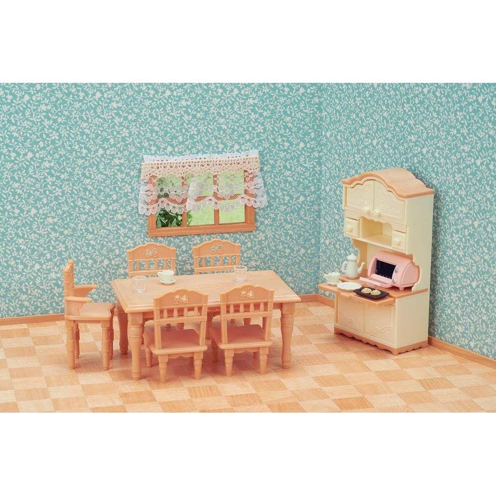 Conjunto Sala de Jantar Sylvanian Families Epoch Magia