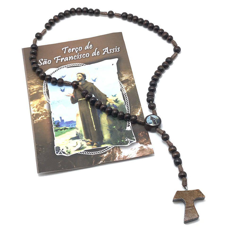 Terço de São Francisco de Assis Com Folheto de Oração