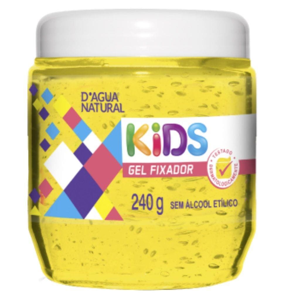 Gel Fixador Infantil Para Cabelos 240G Kids Dágua Natural