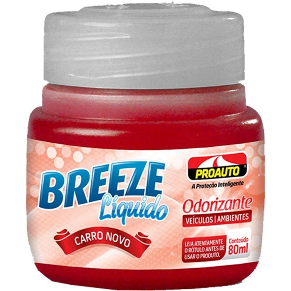 Odorizante Breeze Líquido Carro Novo 80Ml Proauto