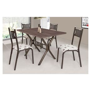 Conjunto de Mesa com 4 Cadeiras Ciplafe Poeme