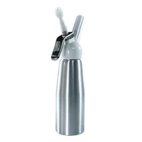 Garrafa Sifão Para Chantilly 500 Ml - Prata