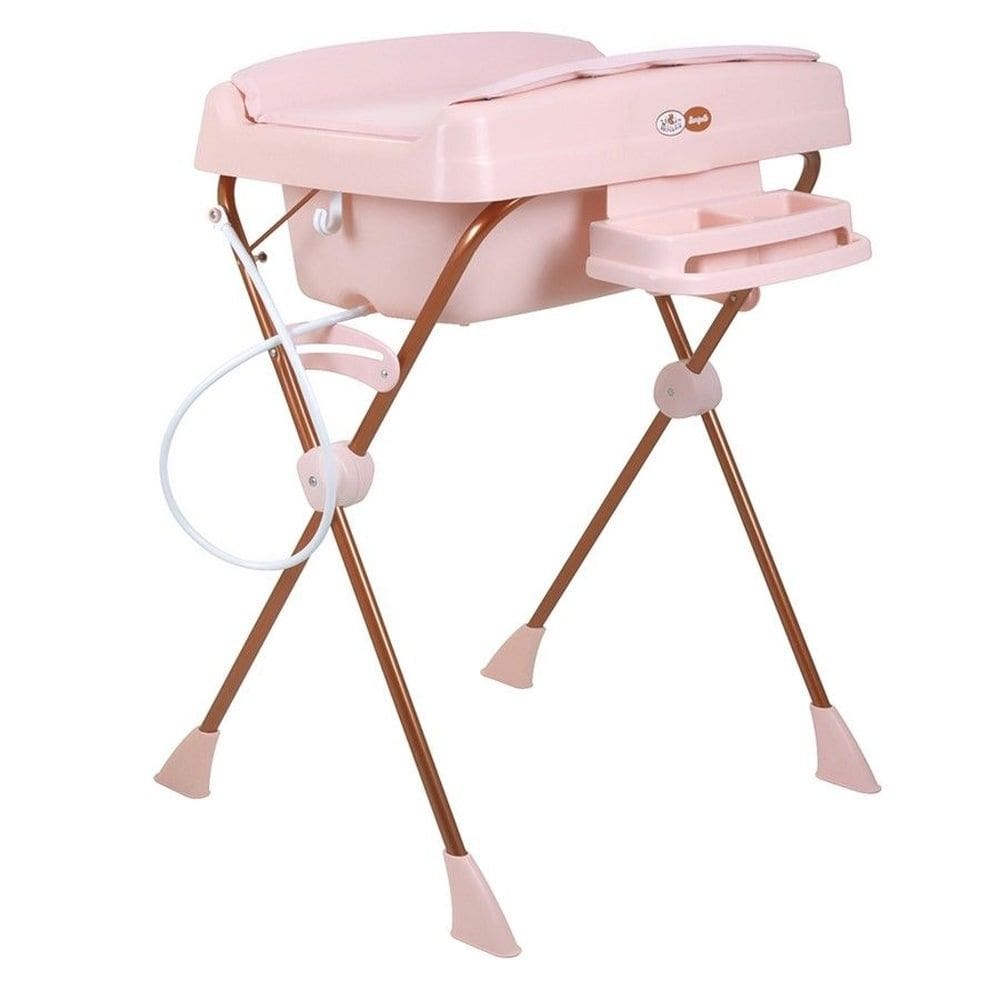 Banheira Para Bebe Com Trocador Millenia Mon Amour Burigotto Rosa