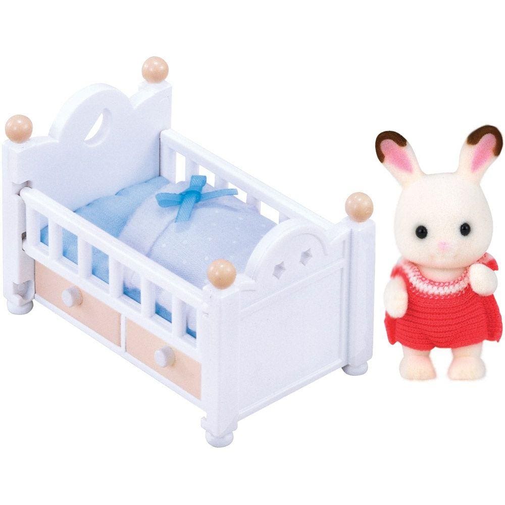 Sylvanian Families - Bebê Coelho Chocolate e Cama - Epoch