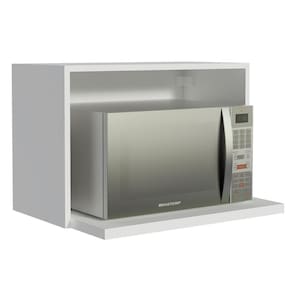 Armário Aéreo Madesa Glamy 60cm com Nicho para Forno Branco
