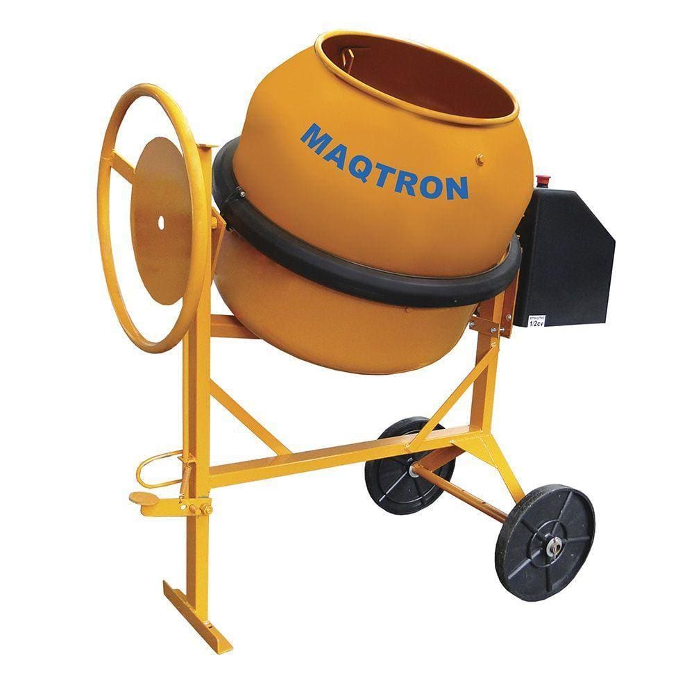 Betoneira 120 Litros Maqtron com Motor 1/2cv Monofásico e Rodas Injetadas