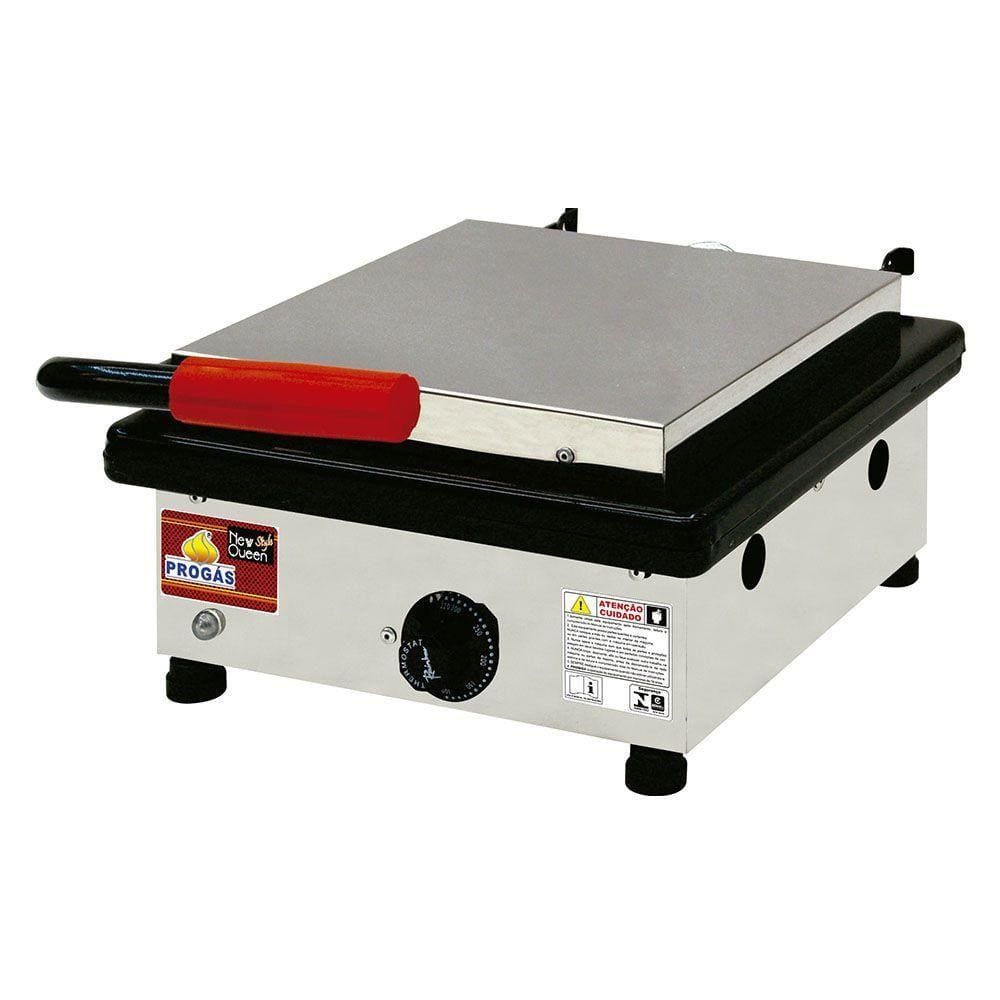 Grill Simples Progás Inox com Prensa PR350ENEW QUEEN 127V
