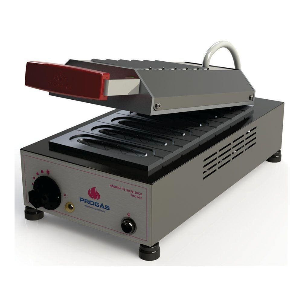 Máquina de Crepe Crepeira Elétrica Progás 6 Cavidades PRK-06 E 127V