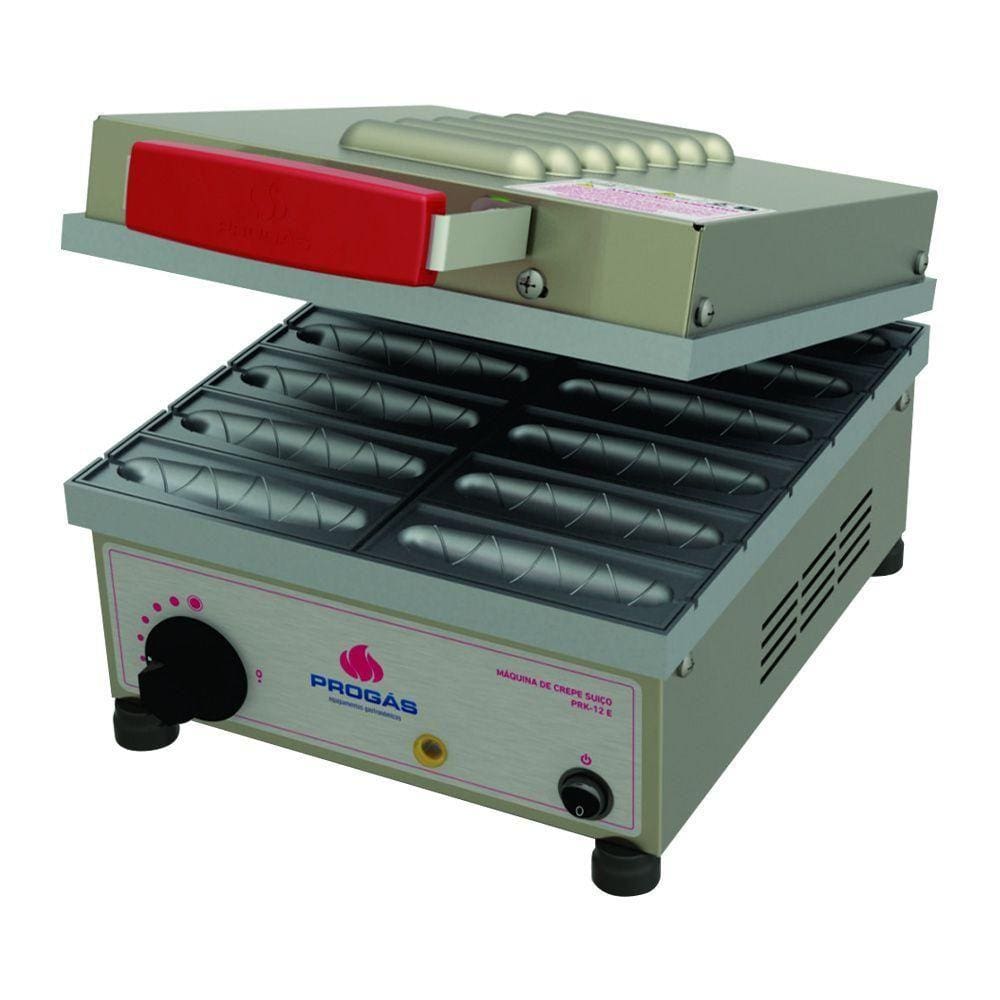 Máquina de Crepe Crepeira Elétrica Progás 12 Cavidades PRK-12 E 220V