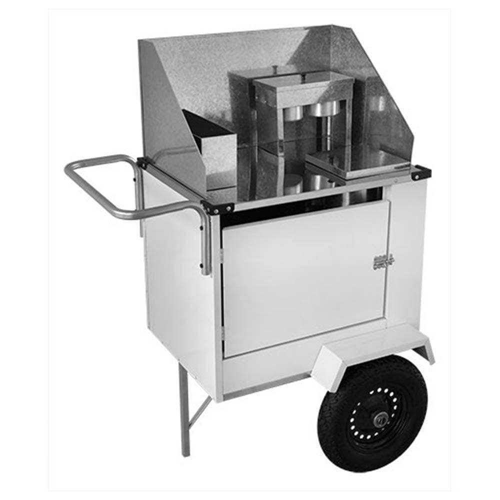 Carrinho de Hot Dog Cefaz Econômico Branco com Rodas Pneumáticas BEC04P