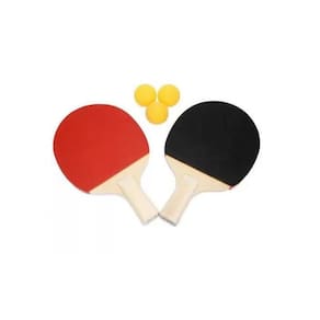 Kit Raquete Tênis De Mesa 25Cm Ping Pong Com 3 Bolinha