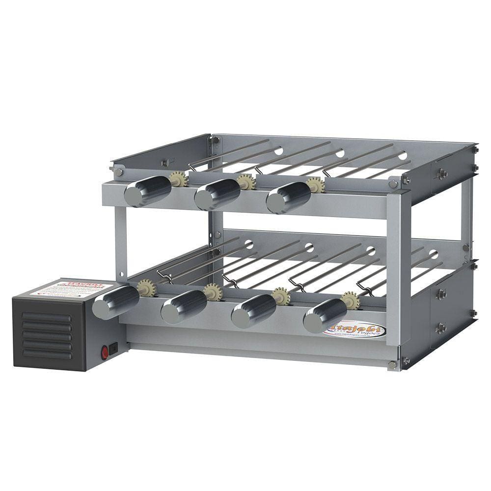 Espeto Giratório Duplo 7 Espetos Itajobi Itagrill com Cabo Revestido