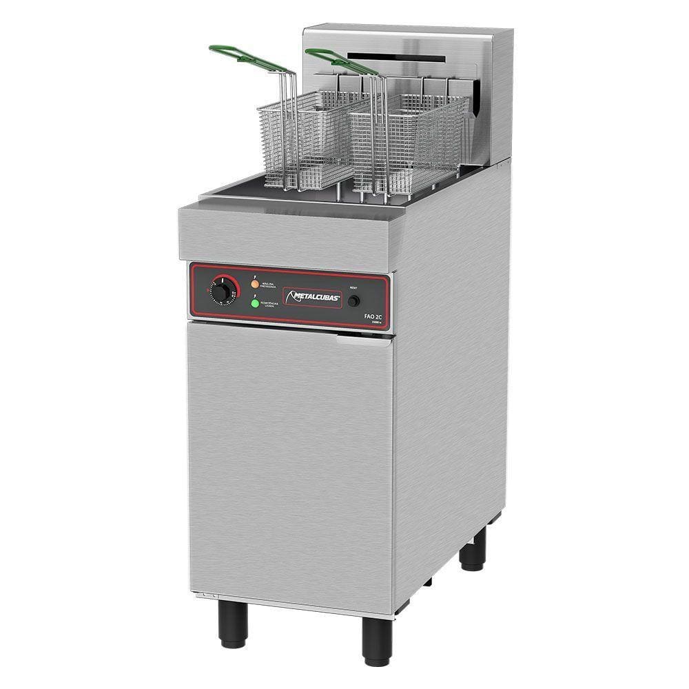 Fritadeira Elétrica Água e Óleo Metalcubas 30 Litros FAO2C 380V Trifásico