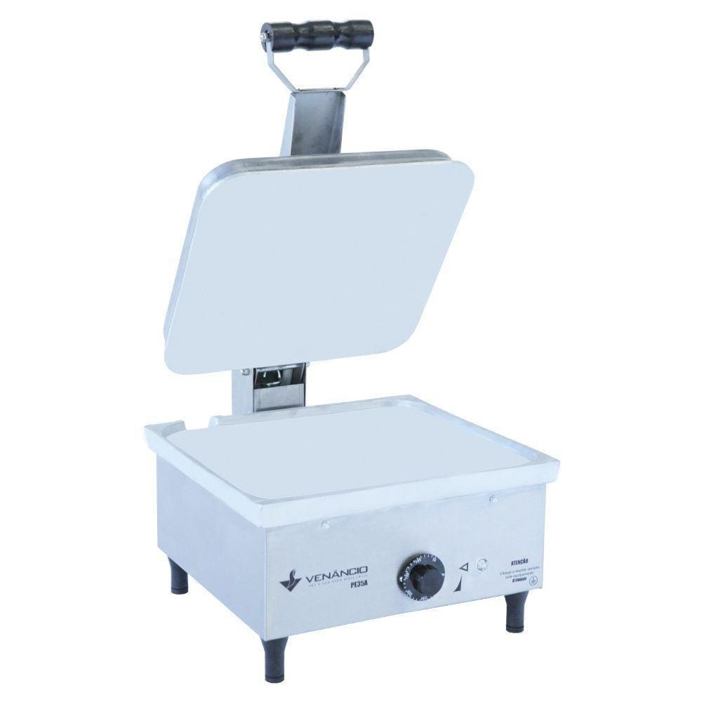 Chapa Sanduicheira Elétrica de Aluminio Venâncio 35 cm com Prensa PE35A 110V