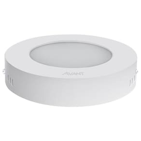 Plafon redondo sobrepor 12w branco frio AVANT