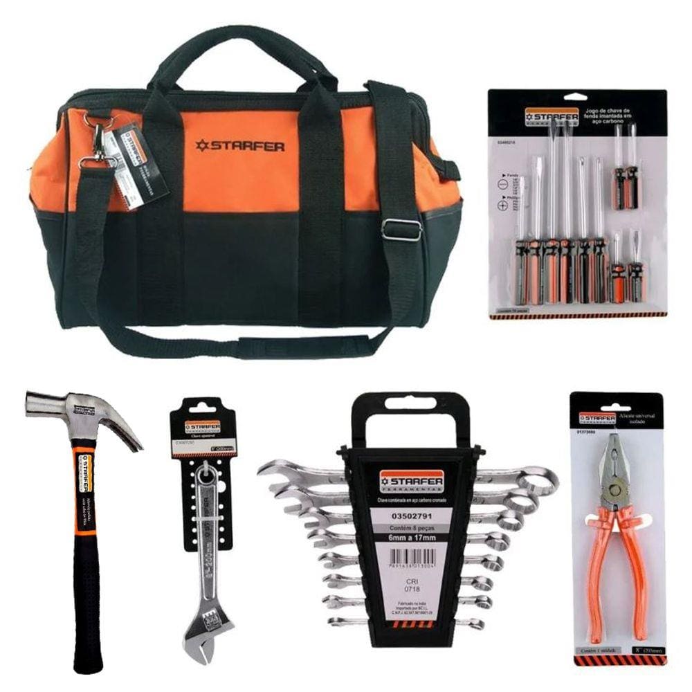 Kit Básico De Ferramentas 22 Peças Starfer