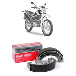 Patim Lona De Freio Traseiro Dia-Frag Honda Biz C100 Xl 125 Bros 125/150 Xlx 125 (0,50mm)