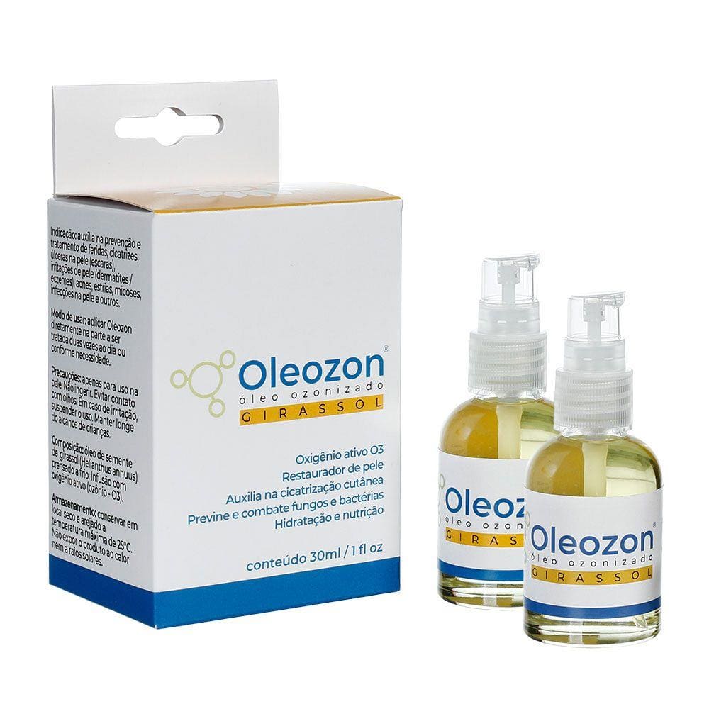 Óleo de Girassol Ozonizado Oleozon 30ml - 2 unidades
