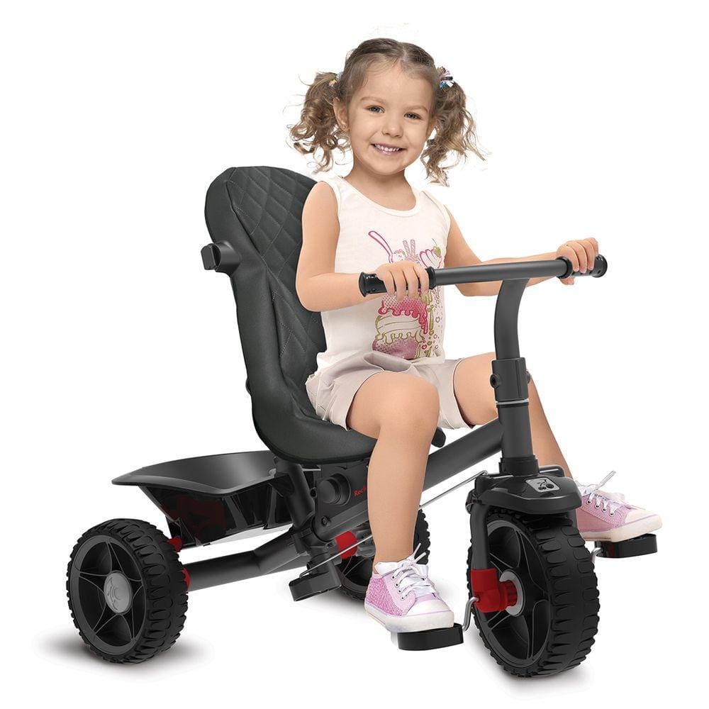 Triciclo Infantil Bandeirante Smart Comfort Reclinável Preto