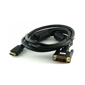 Cabo Conversor DVI-D para HDMI - 1,8 metros - Com Filtro - Dual Link - 24+1 Pinos (DVI-D M X HDMI M)