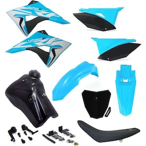 Kit Plástico Biker Next Adaptável Crf 230 Xr 200 Xr 250 Tanque 9L
