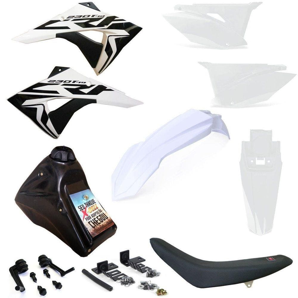 Kit Plástico Biker Elite Completo Crf 230 Adaptável Xr 200 Xr 250 Tornado