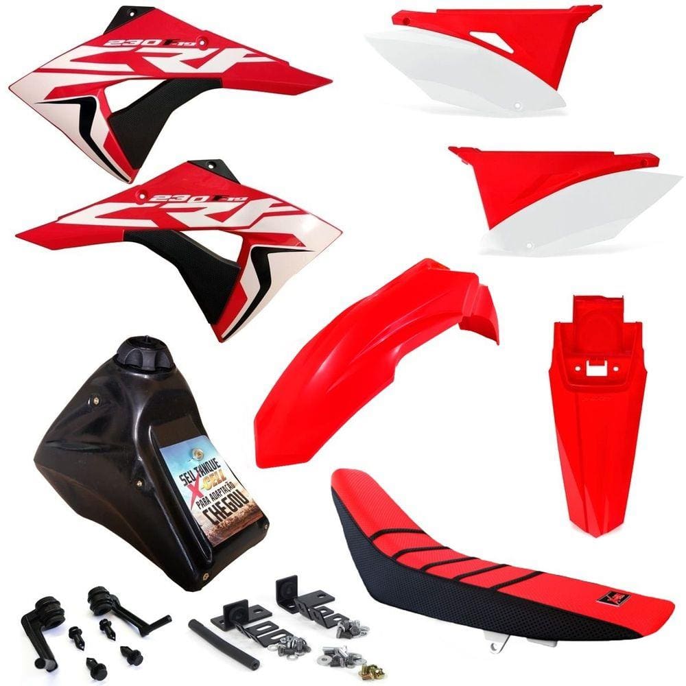 Kit Plástico Biker Next Completo Crf 230 Adaptável Xr 200 Xr 250