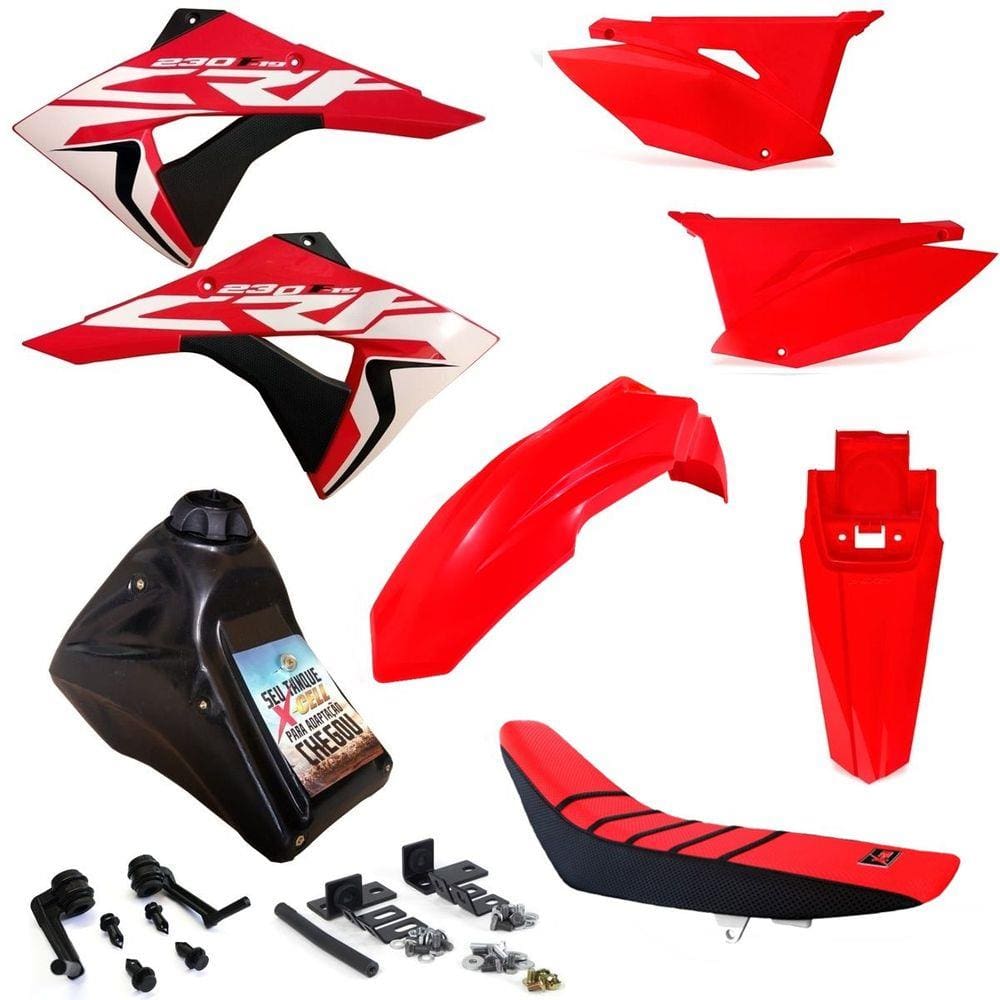 Kit Plástico Biker Next Completo Crf 230 Adaptável Xr 200 Xr 250