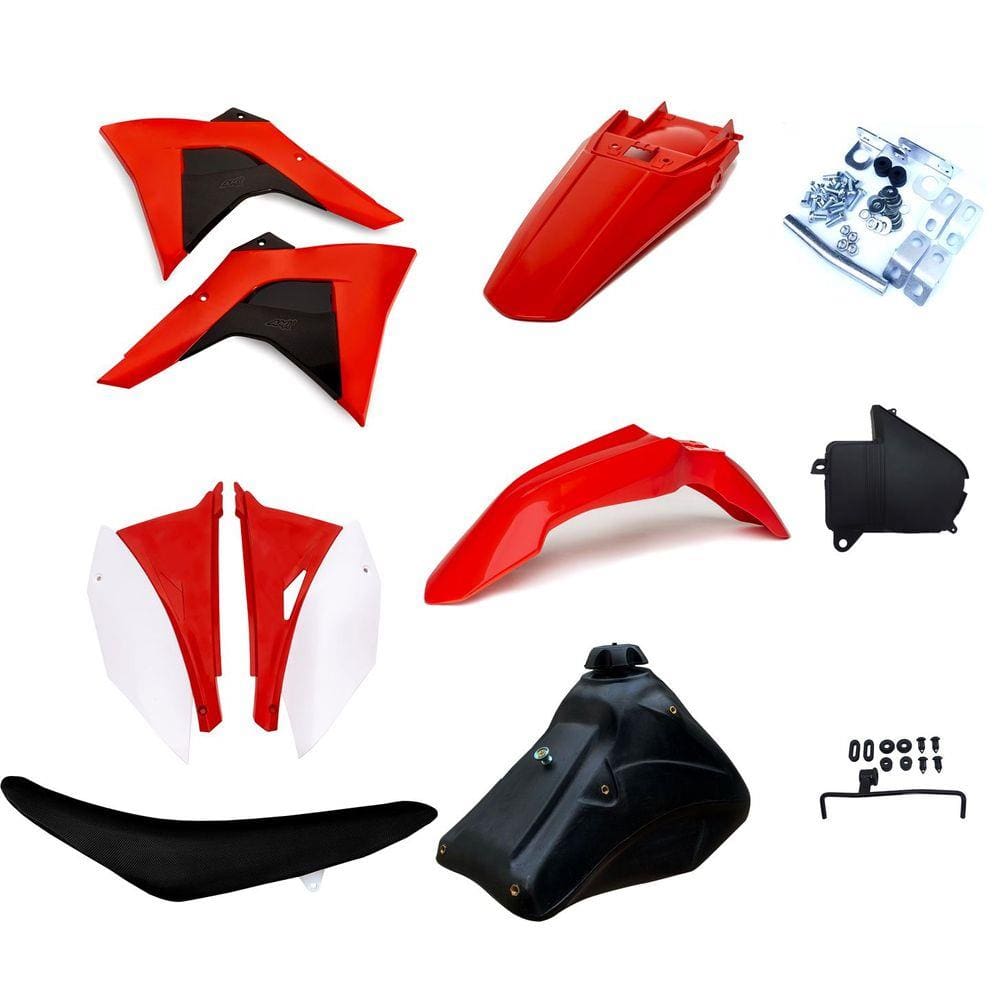 Kit Plástico Amx Adaptável Completo Crf 230 P/ Xr 200 Xr 250